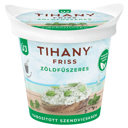 Tihany Friss hab.szendvicskrém zöldf, 140g