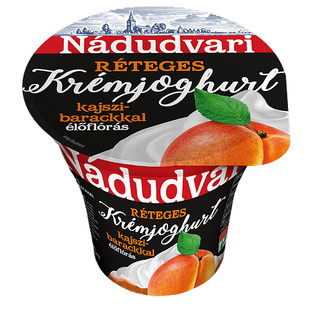 Nádudvari rét. krémjoghurt kajszi 180g