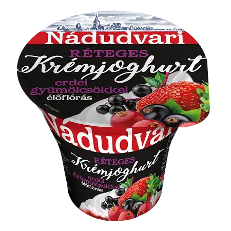 Nádudvari rét. krémjoghurt erdei 180g