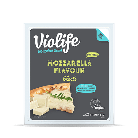 Violife pizzához mozzarella ízesítésű tömb 200g