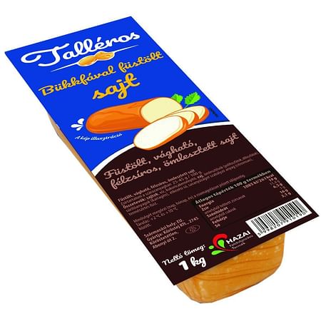 Talléros félzsíros füstölt ömlesztett sajt 1 kg.