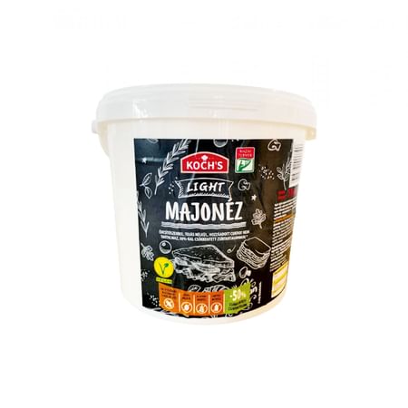KIS-KUN gasztro majonéz vödörben 25 % 5 kg
