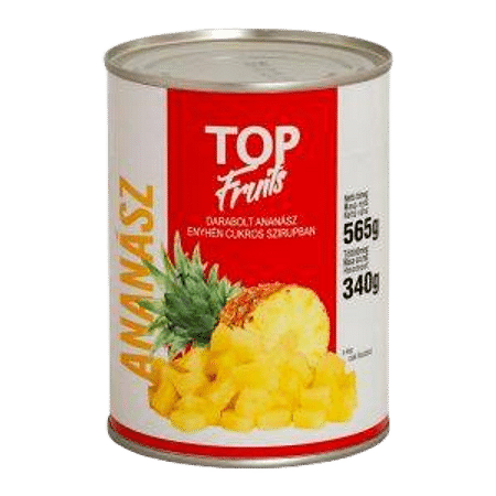 Ananász darabok 565 g.Top Fruits