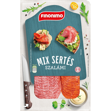 Finonimo szeletelt szalámi mix 65g szvg.