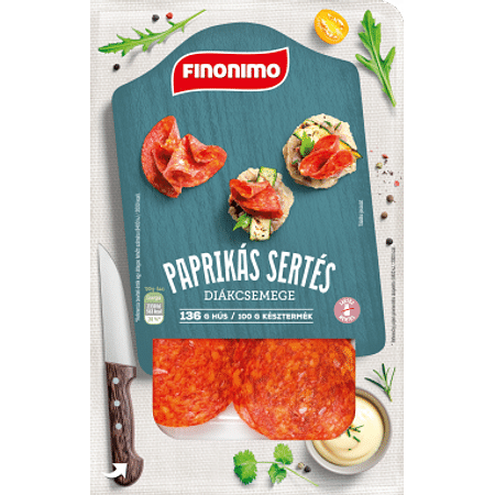 Finonimo szeletelt paprikás diákcsemege 65g szvg.