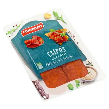 Finonimo szeletelt csípős szalámi 65g szvg.