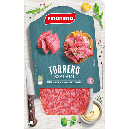 Finonimo szeletelt torrero szalámi 65g szvg.