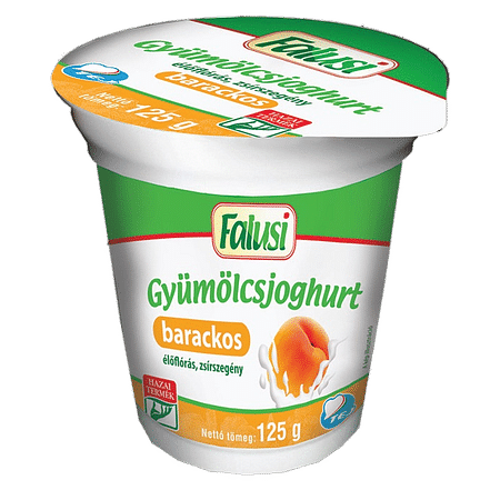Falusi gyümölcsjoghurt barack 125 g