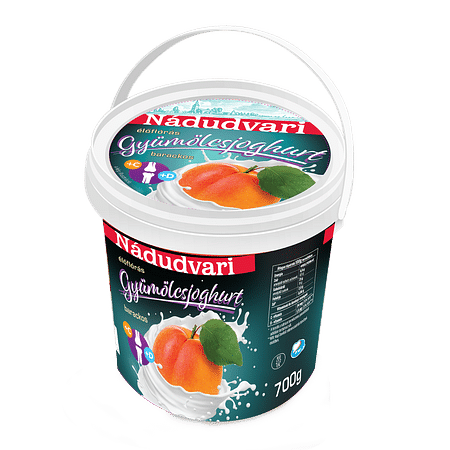 Nádudvari gyümölcsjoghurt 700g barackos C&D vitaminnal