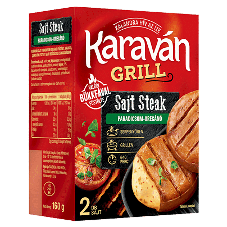 Karaván sajt steak paradicsom-oregánó160g.