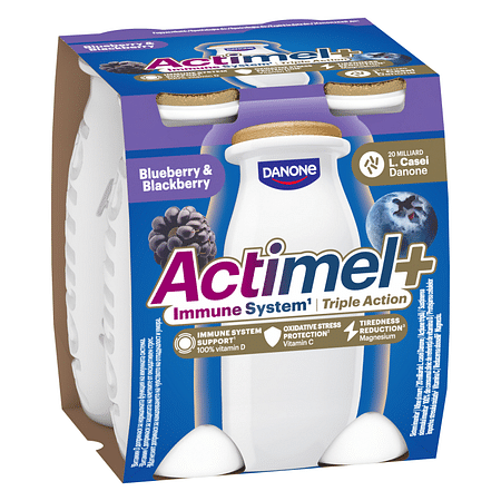 Danone actimel triple action áfonya-szeder 4x100 g