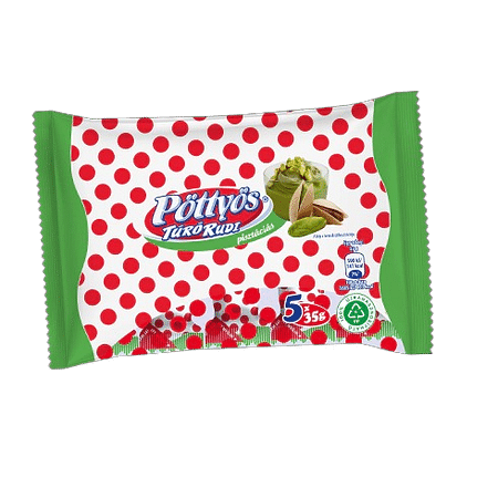 Pöttyös 5*35g Túrórudi pisztáciás