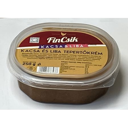 Fincsik kacsa és liba tepertőkrém 250g.