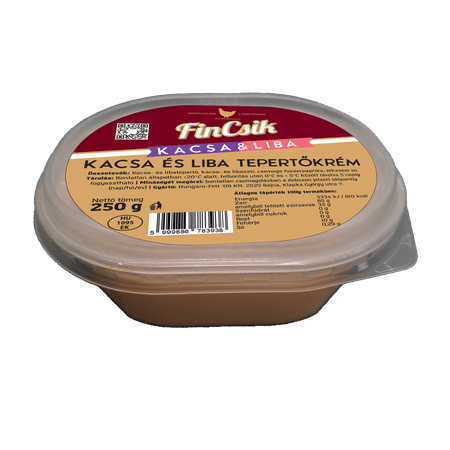 Fincsik kacsa és liba tepertőkrém 250g.