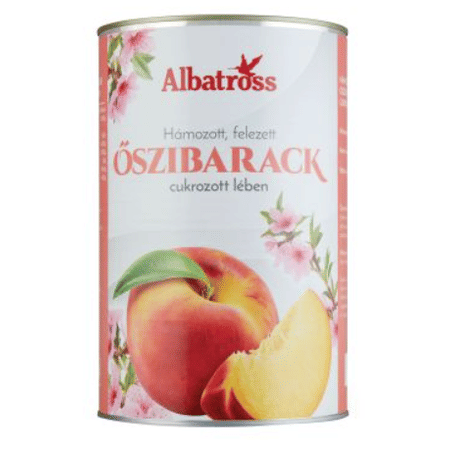 Őszibarack befőtt 4200/2400 g Albatross
