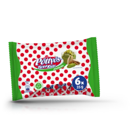 Pöttyös 6*35g túrórudi pisztáciás
