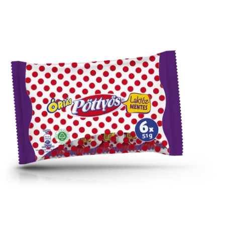 Pöttyös 6×51g Túrórudi Laktózmentes ÓRIÁS ÉT