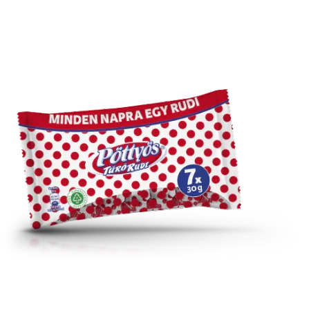 Pöttyös 7×30g Túrórudi  natúr ÉT