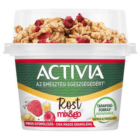 Danone Activia Mix&Go165g pirosgyümölcs-granola