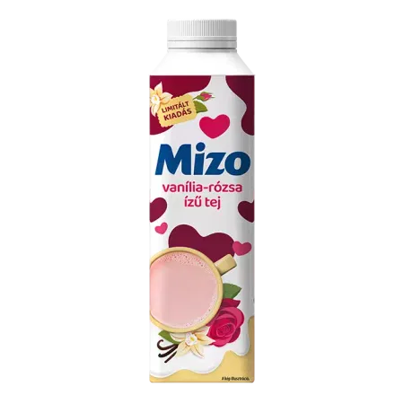 Mizo Top Vanília-rózsa izű tej 450ml