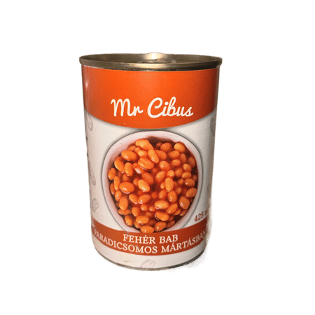 Mr. Cibus fehér bab paradicsomos szószban 400/240g tépőzárás