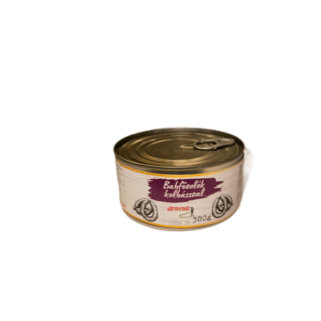 Útravaló babfőzelék kolbásszal 300 g.