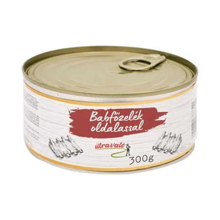 Útravaló babfőzelék füstölt oldalassal 300 g.
