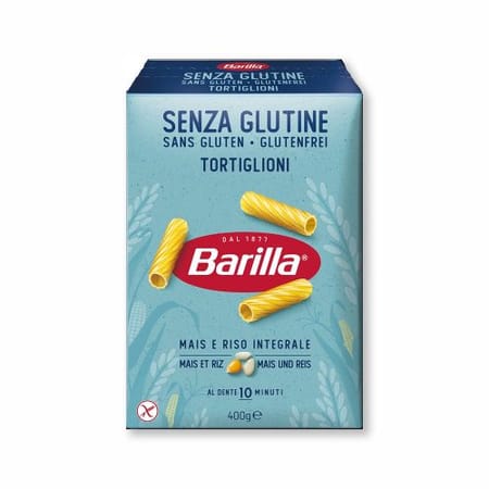 Barilla Tortiglioni glutén mentes 400 g.
