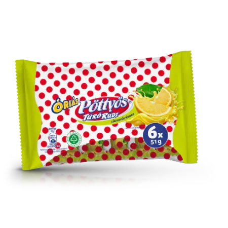 Pöttyös 6×51g ÓRIÁS ÉT citromkrémes