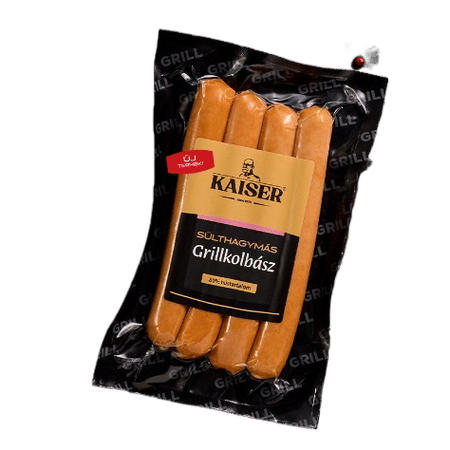 Kaiser Grillkolbász sülthagymás 210g