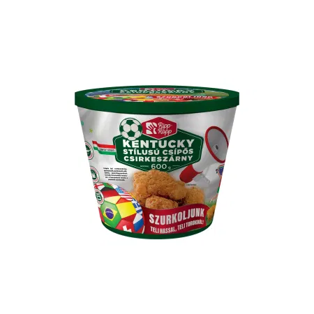Kentucky stil. csípős csirkeszárny VÖDÖRBEN 600g