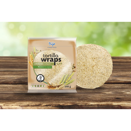 Tortilla sokmagvas 250 g.4 db Dijo