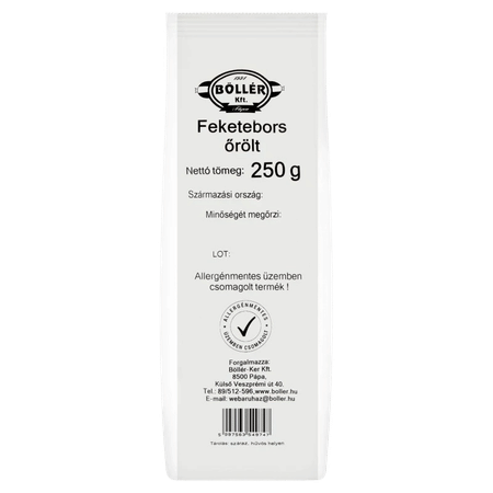 Feketebors őrölt standard 250g Böllér