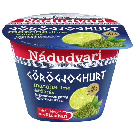 Nádudvari görög joghurt matcha-lime 180 g,